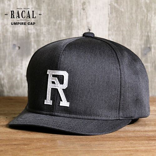 Racal【ラカル】 キャップ メンズ レディース オールシーズン アンパイヤキャップ コットンツイル素材 ラカルロゴ グレー 【キャップ 】【春夏】【セレクトショップ 】【楽ギフ_包装】(帽子 ぼうし おしゃれ 30代 ファッション ハット 通販 楽天)
