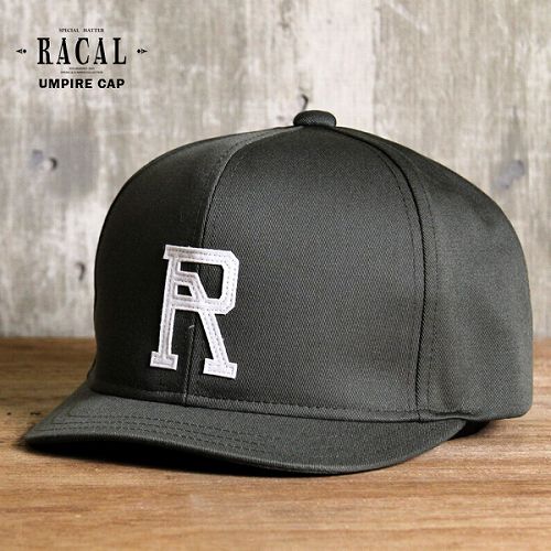 Racal【ラカル】 キャップ メンズ レディース オールシーズン アンパイヤキャップ コットンツイル素材 ラカルロゴ カーキ 【帽子】【ハット 】【キャップ 】【ニット帽】 【春夏】 【セレクトショップ 】 【楽ギフ_包装】