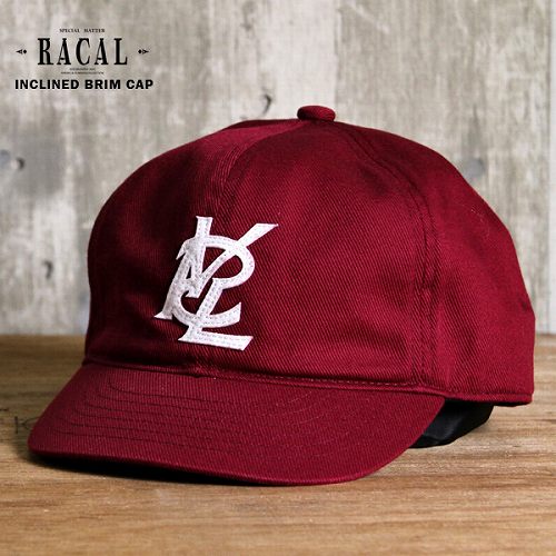 Racal【ラカル】 ベースボールキャップ　コットン ブランド BBキャップ 帽子 スポーティー ストリート バーガンディー 【帽子】【ハット 】【キャップ 】【ニット帽】 【春夏】 【セレクトショップ 】 【楽ギフ_包装】