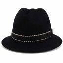 DAKS ダックス 秋冬 バスク 中折れハット 帽子 レディース 婦人 秋冬 日本製 ブラック (帽子 秋冬 ハット)【 fedora 】