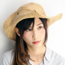 バラ色の帽子 ウォッシュラフィアハット レディース ばら色 ハット 帽子 つば広 女優帽 Barairo no boushi クロ(プレゼント 帽子 ぼうし つば広ハット ツバ広)
