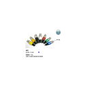 XLR加工用コネクタ(XLR3-11C/メス)/青 (CC-CF-BL)