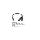 RCA(メス)⇔6.3mmステレオ(メス)x2変換ケーブル/30cm(6C-RF-63SF2)