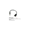 6.3mmモノラル(オス)⇔3.5mmモノラル(メス)x2分配ケーブル/30cm(6C-63MM-35MF2)