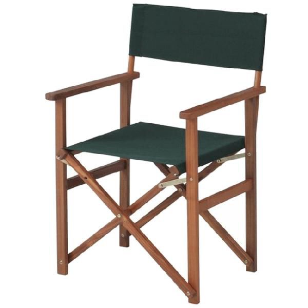 ガーデンチェア 折りたたみ椅子 ディレクターチェア グリーン 2脚セット アカシア材使用　…...:auc-estoah:10003050