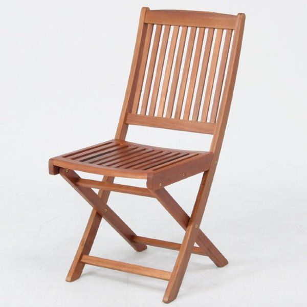 ガーデンチェア ベランダ椅子 折りたたみ椅子木製ガーデンチェアー幅425mm 2脚セット アカシア材使用　ガーデンファニチャー