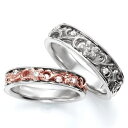 【10%OFFクーポン配布中8/17/1_59まで】ペアリング(2本セット) 結婚指輪 マリッジリング ハワイアンジュエリー 結婚記念 プラチナ900/K18ピンクゴールド ダイヤモンドリング 《NaniKii M0728V》 【刻印無料 ケース付き 送料無料】 【RCP】【B】