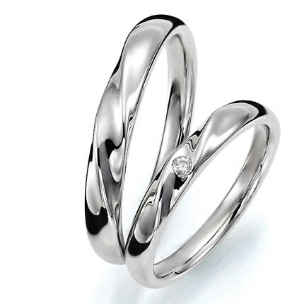 ペアリング(2本セット) 結婚指輪 マリッジリング 結婚記念 K18ホワイトゴールド 《P…...:auc-evj-co:10002878