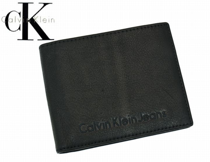 Calvin Klein Jeans　≪カルバンクライン・ジーンズ≫2つ折財布・小銭入れ付き　/CCI100　ブラック　　【60％オフ】