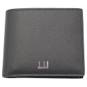 dunhill ダンヒル 二つ折り財布 DU18F2320CA ブラック 牛革 レザー CADGAN カドガン