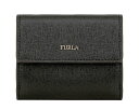 FURLA ≪フルラ≫ Wホック折り財布 963513 ブラック (ONYX) バビロン BABYLON 牛革 レザー コンパクト財布 ミニ財布 ふたつ折り財布 【送料無料】【セール】