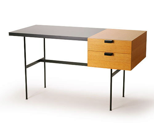 ■ F031 PETIT DESK OAK×BLACK　（F031 プチ デスク オーク×…...:auc-flyers:10002687