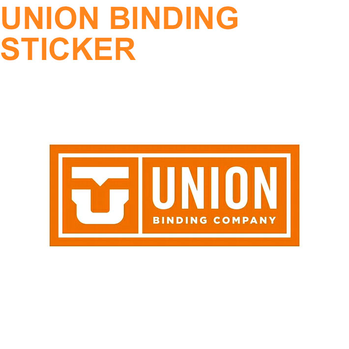 UNION【ユニオン】ビンディング ステッカー LOGO ロゴ[Lサイズ] スノーボードス…...:auc-follows:10059771