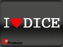 【Fproducts】アイラブステッカー/DICE/アイラブ ダイス【ポイント消化】