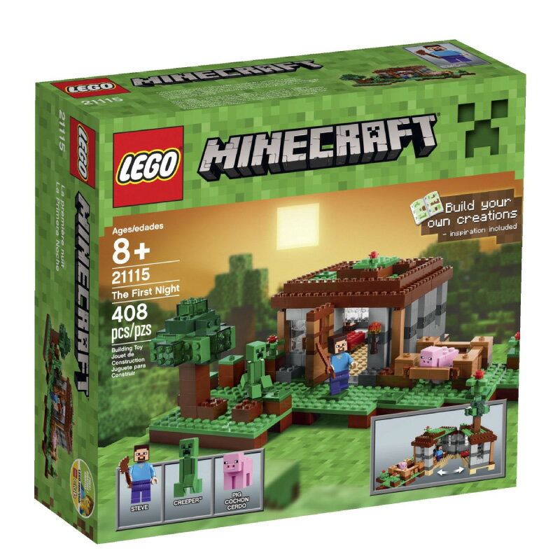 レゴ マインクラフト LEGO Minecraft 21115 はじめての夜 408pcs The First Night レゴブロック 男の子 女の子 知育玩具【並行輸入品】