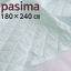 パシーマ キルトケット ダブルサイズ 180×240 ブルー 医療用脱脂綿とガーゼの3重構造 龍宮 日本製