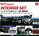 Roadster 200系ハイエースインテリアパネル 3点セット4型/標準用 カラー全3色