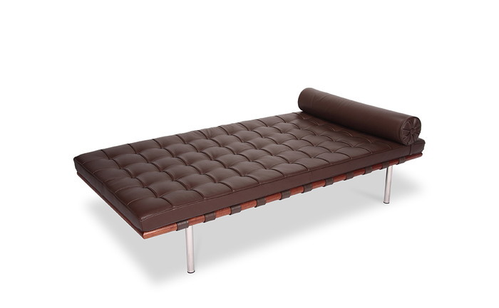 ミース・ファン・デル・ローエ バルセロナ デイベッド BARCELONA Daybed オイルドレザー 本革 3年保証付 デザイナーズ ジェネリック家具 リプロダクト inv-8006bd-oil ソファベッド ソファ ソファベッド 送料無料 北欧 モダン 家具 インテリア ナチュラル テイスト