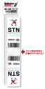 AP260 STN London Stansted ロンドン スタンステッド空港 Europe 空港コードステッカー