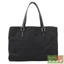 【中古】 フェンディ ズッキーノ ミニトート トートバッグ キャンバス ブラック FENDI【質屋】【代引き手数料無料】
