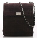 シャネル 2.55 チョコバー チェーン ショルダー バッグ スエード ブラック 黒 CHANEL 【中古】 メンズ レディース 記念日 プレゼント ギフト おすすめ 中古品 楽ギフ あす楽