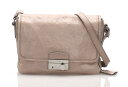 プラダ 斜めがけショルダー バッグ レザー グレー PRADA 【中古】 楽ギフ あす楽