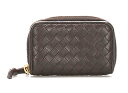 ボッテガ・ヴェネタ イントレチャート コインケース レザー ブラウン 茶 Bottega Veneta 【中古】 楽ギフ あす楽