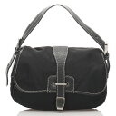 プラダ BN0663 ショルダー バッグ ナイロン ブラック 黒 PRADA 【中古】 楽ギフ あす楽
