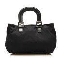 フェンディ ハンドバッグ 26329 ブラック シルバー ジャージー レザー レディース FENDI 【中古】