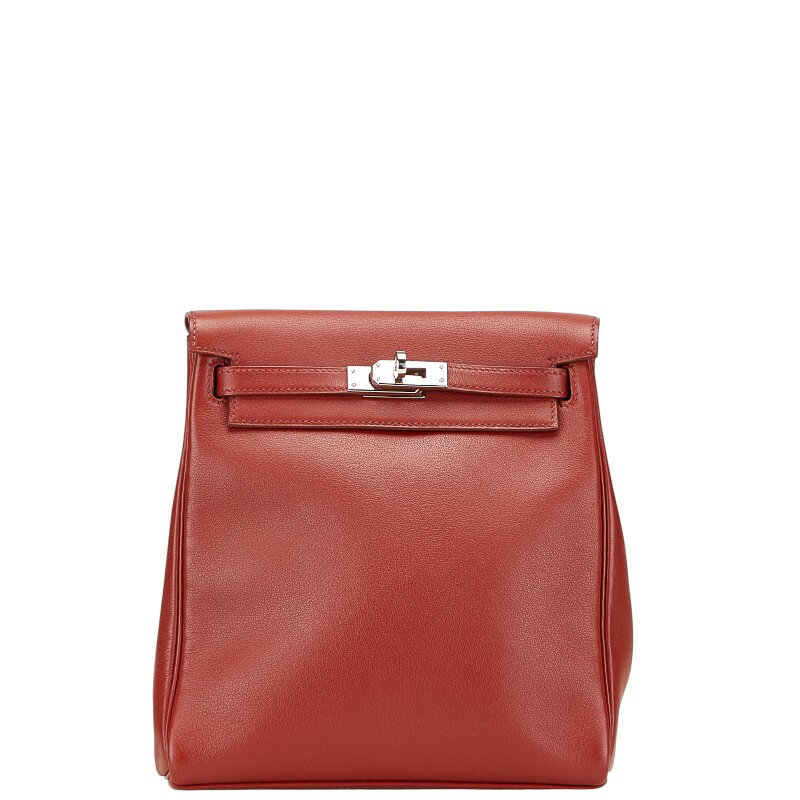 エルメス ケリーアドPM リュック バックパック レッド系 ヴォースイフト レディース HERMES 【中古】