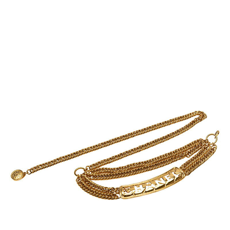 シャネル 31 RUE CAMBON カンボン チェーン ベルト ゴールド メッキ レディース CHANEL 【中古】