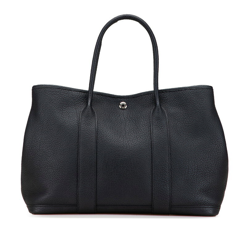 エルメス ガーデンパーティPM トートバッグ ブラック シルバー金具 ネゴンダ レディース HERMES 【中古】