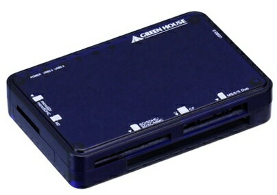 グリーンハウス　GH-CRXC49U3B　USB3.0対応　カードリーダ＆ライター　ブルー…...:auc-gion:10090250