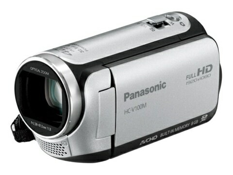 送料無料■HC-V100M-S　パナソニック　メモリー内蔵フルハイビジョンビデオカメラ　シルバー系