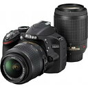 送料無料■ニコン デジタル一眼レフカメラ D3200 200mmダブルズームキット ブラック【smtb-k】【ky】