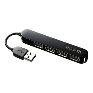 ǹòUSB-HSF405BKۥ掠ץ饤 4ݡUSB2.0ϥ֡scene fitʥ֥å