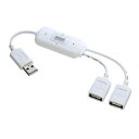 【当店ポイント2倍!!8/5 23:59まで】税込特価■【USB-HUB228WH】サンワサプライ USB2.0ハブ（2ポート・ホワイト）