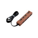 ELECOM エレコム 個別スイッチ付電源タップ Color Style 2.0m T-C02-2420BR【KK9N0D18P】