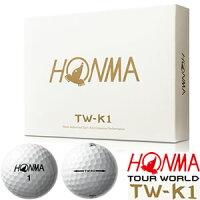 ホンマ　HONMA TOUR WORLD　TW-K1ゴルフボール　1ダース(12個入り)　カラー：ホワイトの画像