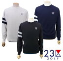 【New】23区GOLFメンズクルーネックニットセーター【KRVTIW-0521】