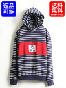 RL-93 90's グリーンタグ 当時物 ボーイズ L メンズ S 程■ 93年製 POLO ポロ ラルフローレン 胸切替 ボーダー スウェット パーカー 紺 白| RALPH LAUREN 90年代 スエットパーカー フードパーカー トリコカラー ビッグパネル ビンテージ ラルフ CP オールド 裏起毛 フード