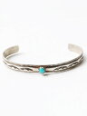 40's 50's 60's ビンテージ ★ Navajo ナバホ ターコイズ シルバー バングル ( メンズ レディース ) SILVER 古着 40年代 50年代 60年代 | 【USA古着】中古 インディアンジュエリー シルバーアクセサリー シルバーバングル 銀 ナバホ族 アロー ヴィンテージ
