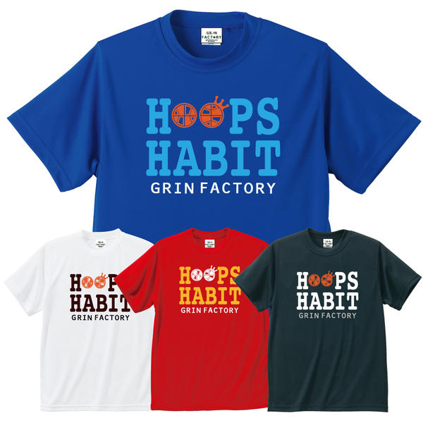 【送料無料】バスケットボール Tシャツ「HOOPS HABIT」半袖 バスケTシャツ バス…...:auc-grinfactory:10000509