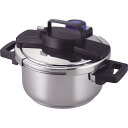 【送料無料】 3層底ワンタッチレバー圧力鍋4.0L H-5388 【調理器具 調理道具 料理 時短 圧力なべ 両手鍋 便利 省エネルギー 節約 】
