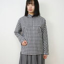【SALE セール】STAMP AND DIARY | ドルマンスリーブ比翼シャツ (クロギンガム) | トップス【スタンプアンドダイアリー レディース シンプル おしゃれ】