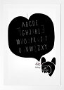 NICE MICE FOR YOU | ALPHABET FRENCH BULLDOG | A4 アートプリント/ポスター【フレンチブルドッグ 動物 犬 北欧 かわいい インテリア】