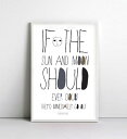 NICE MICE FOR YOU | SUN PRINT OF WILLIAM BLAKE QOUTE SUN | A3 アートプリント/ポスター【北欧 シンプル インテリア おしゃれ】