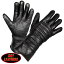 Hot Leathers ガントレット グローブ [Gauntlet Glove With Quilted Lining] キルテッド・ライニング 専用レインカバー付き 日本未発売 レザー 本革 牛革 メンズ 防寒 手袋 黒 ブラック ホットレザー 米国直輸入 バイク オートバイや自転車での通勤に!