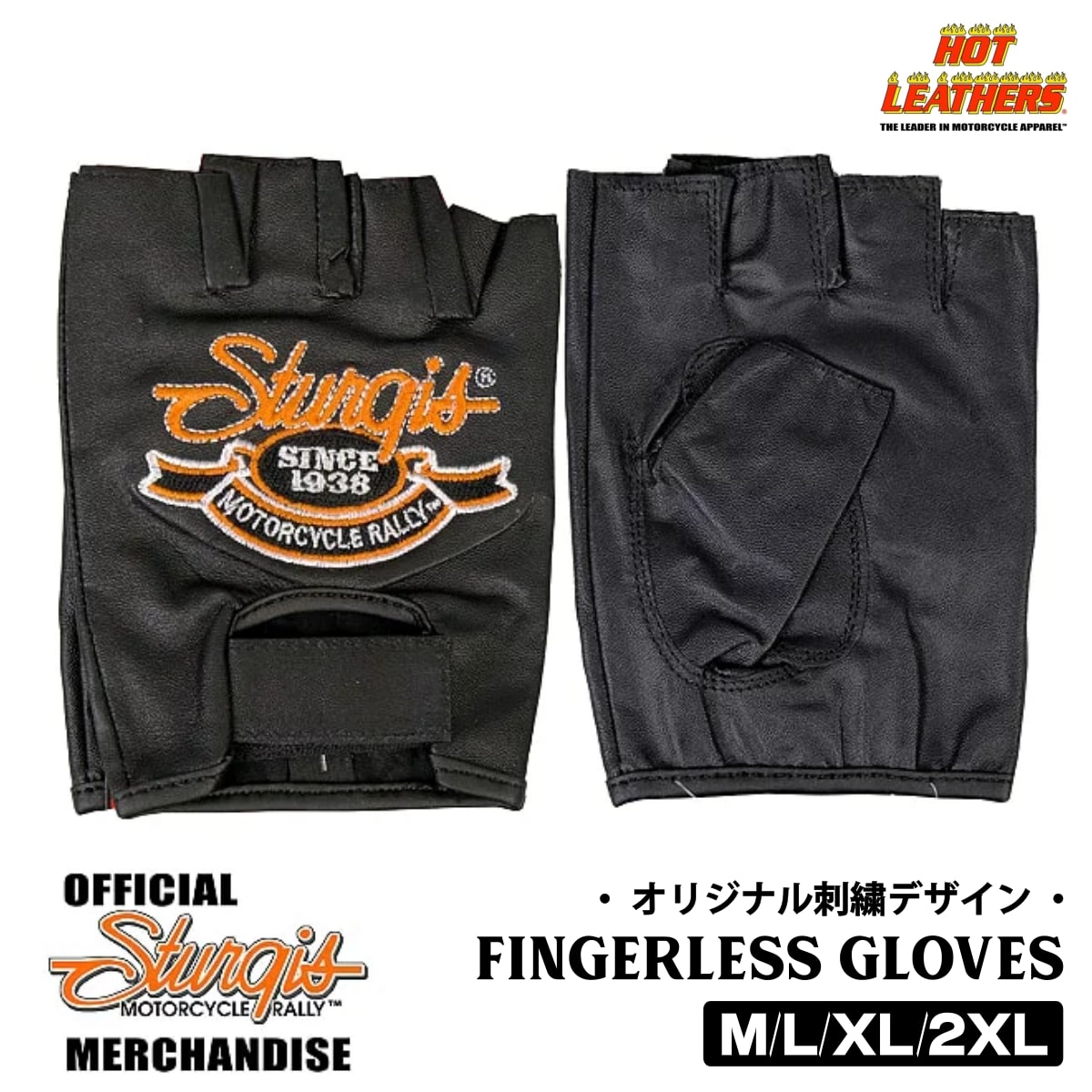     {  Z[i  zbgU[ [Official Sturgis Motorcycle Rally Fingerless Glove] F  X^[WXEtBK[XEO[u  hJ {v v Y   ubN č HOTLEATHERS A  oCN⎩]Ԃł̒ʋ΂ 