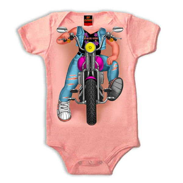   I Headless Girl Biker Onesie{IoCNɁI